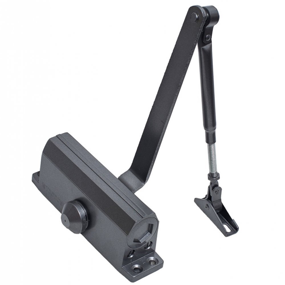 Доводчик дверной TRODOS TD-80 серый - Интернет-магазин Рудых