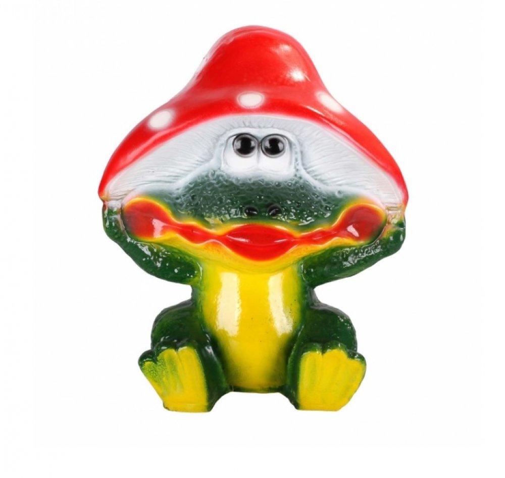 Фигурка сад. Лягушка под мухомором - Интернет-магазин Рудых